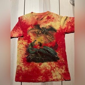 Vintage The Mountain Knights &‎ Dragons Battle Fight Shirt